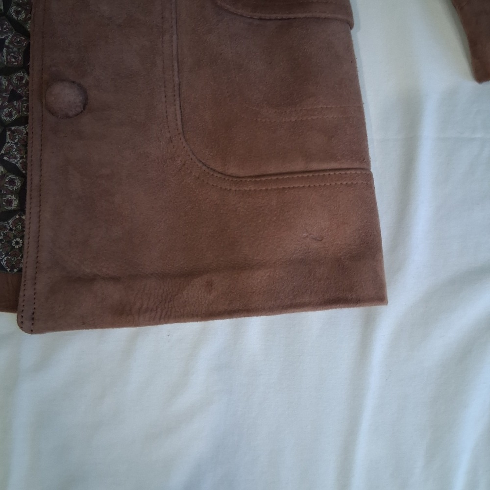 Vintage New England Sportswear Co. Leather Suede Lined Jacket Western Steampunk - Picture 10 of 16